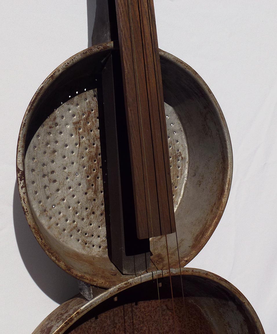 Hand made double washtub bass