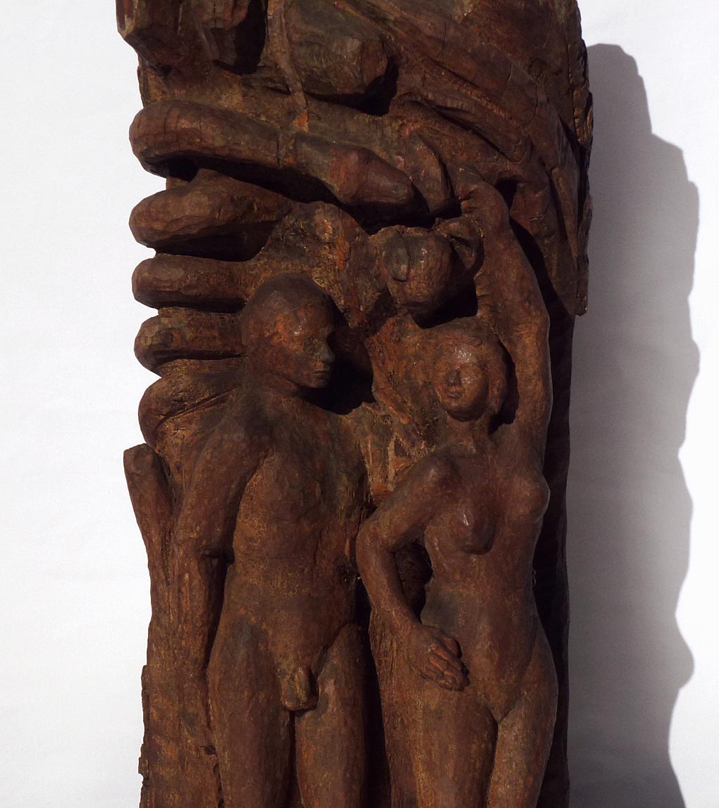 Adam and Eve carving