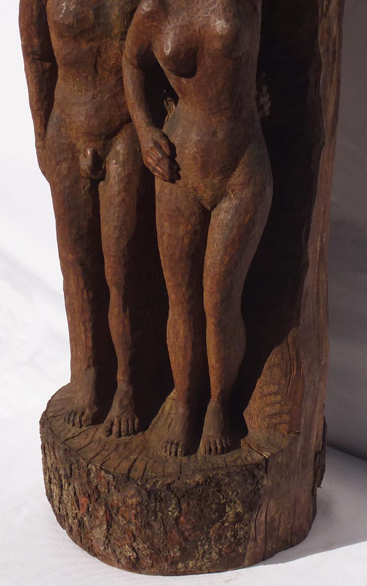 Adam and Eve carving