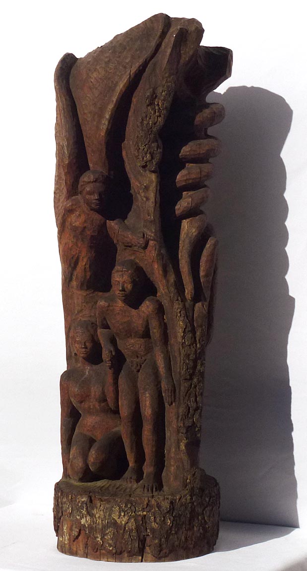 Adam and Eve carving