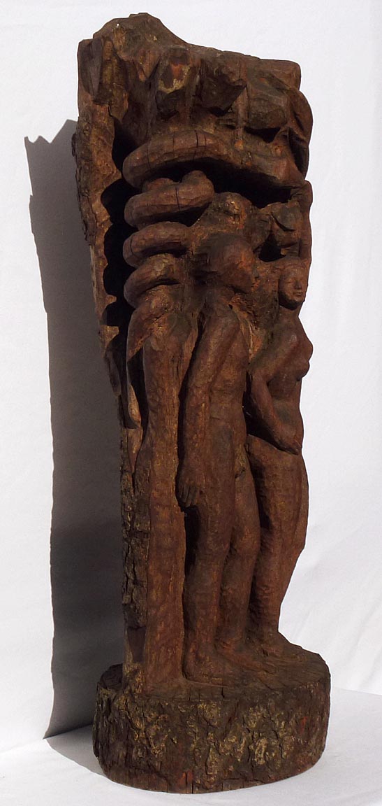 Adam and Eve carving