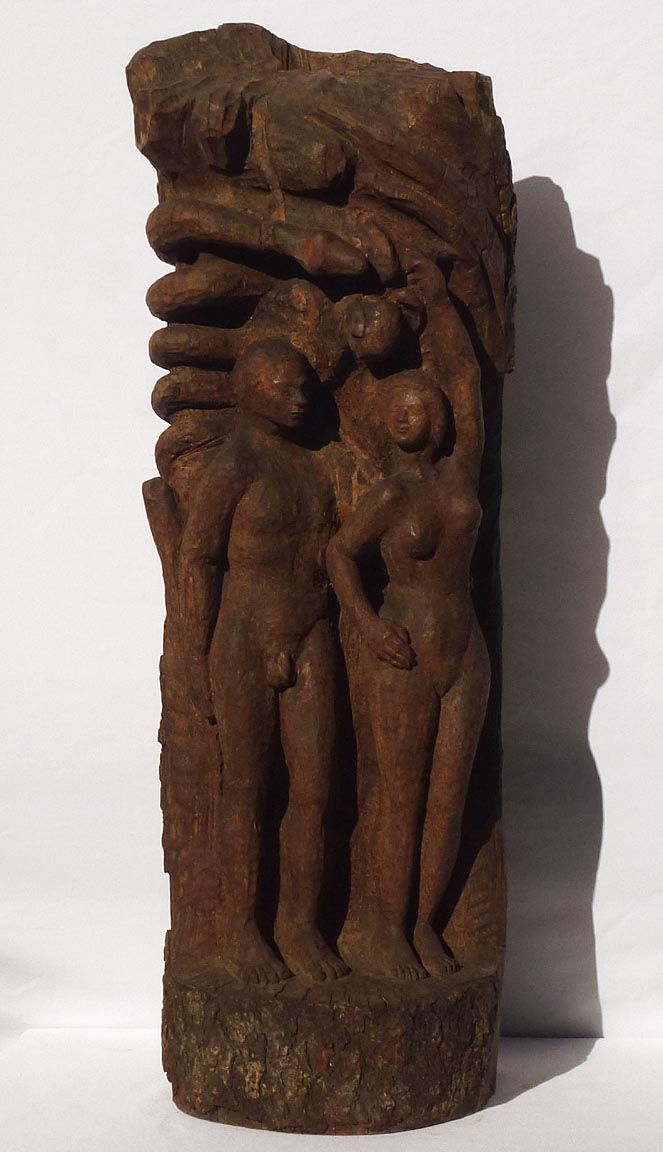 Adam and Eve carving