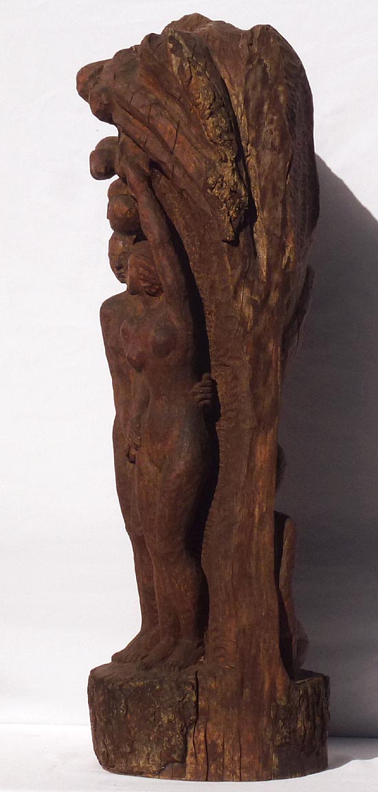 Adam and Eve carving