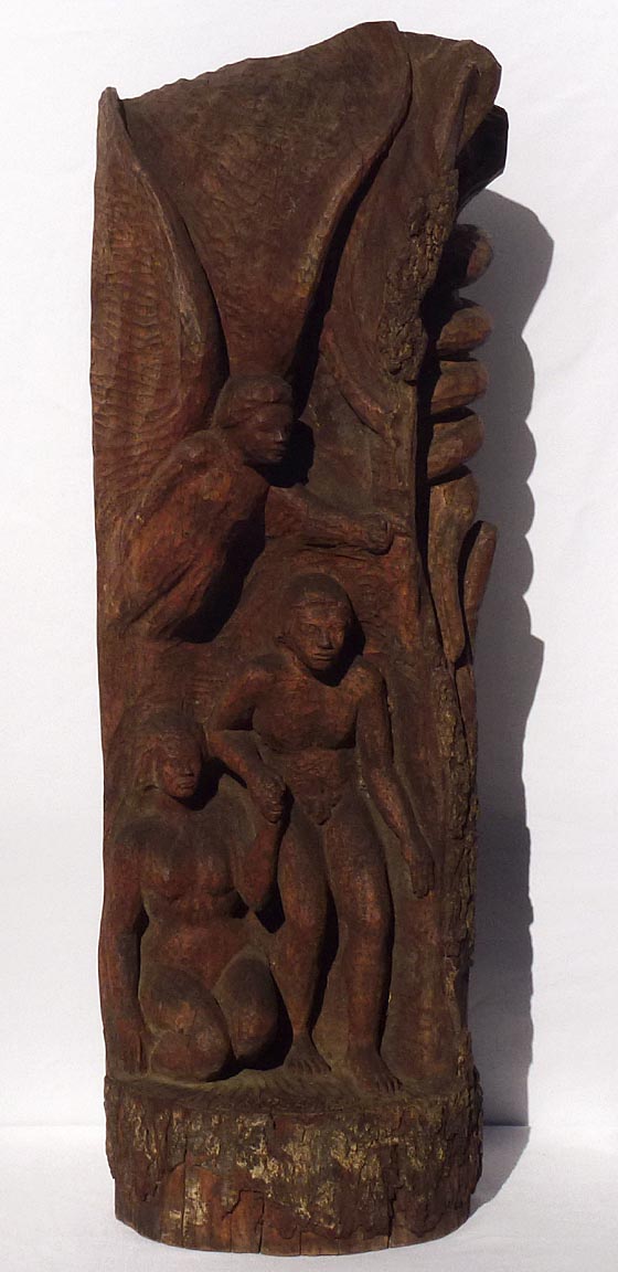 Adam and Eve carving