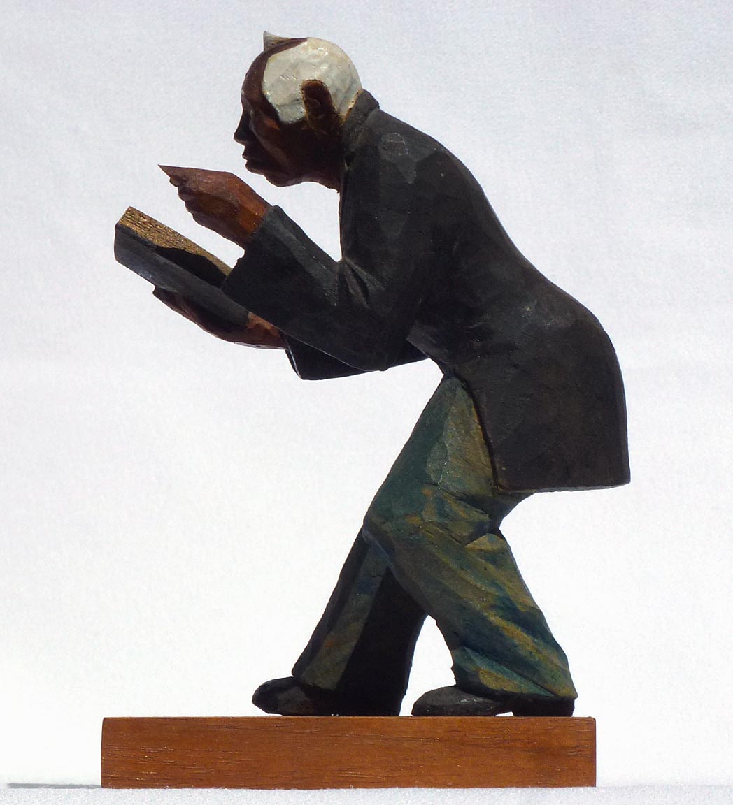 Carving of preacher