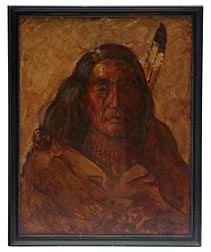 Painting of Native American