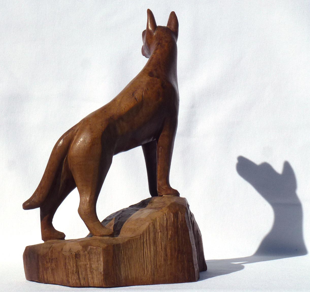 Dog carving