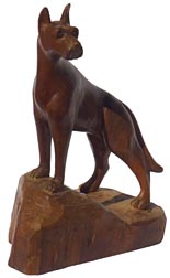 Carved dog