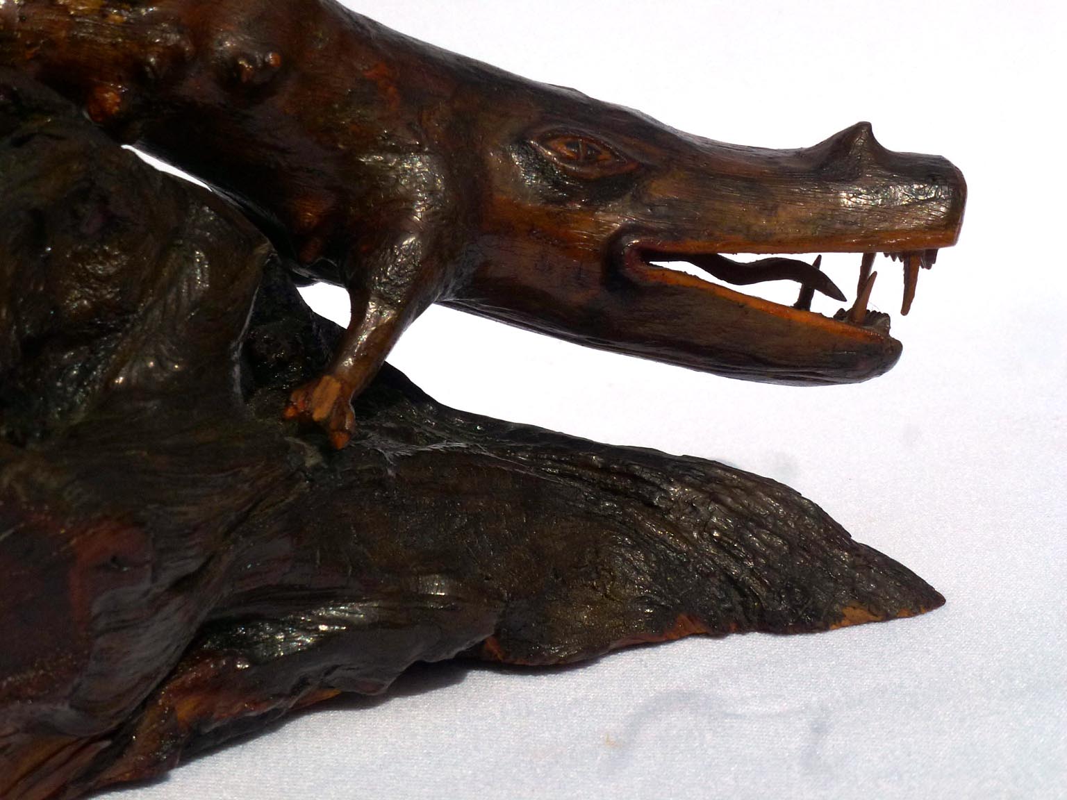 Crocodile root carving