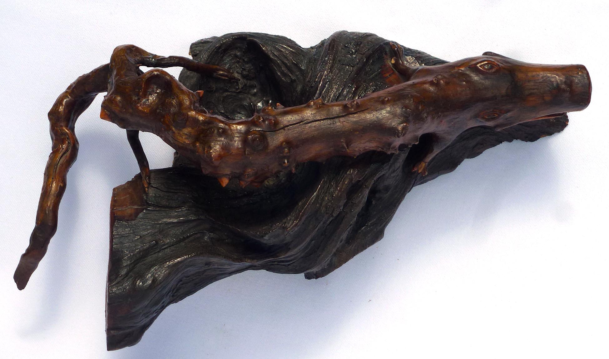 Crocodile root carving