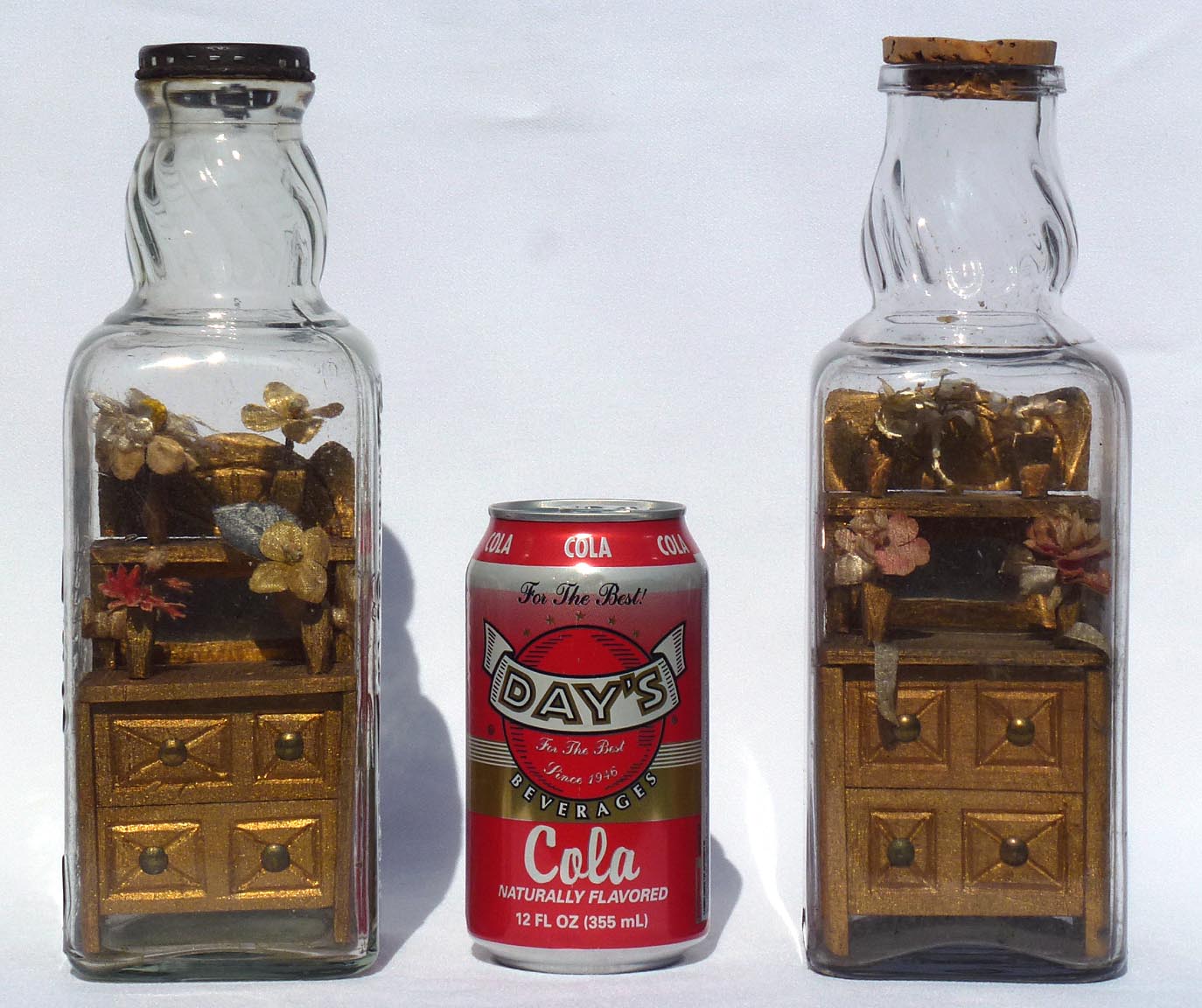 Dresser in bottle whimsy - one of a pair