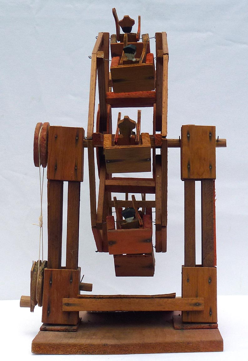 Folk art model Ferris wheel