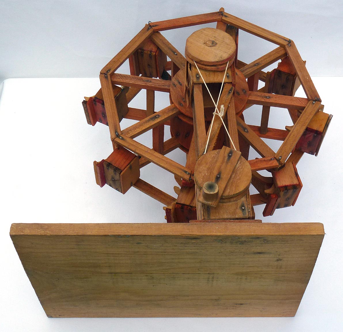 Folk art model Ferris wheel