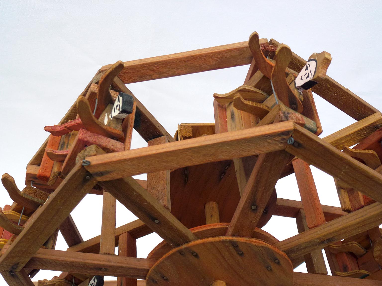 Folk art model Ferris wheel