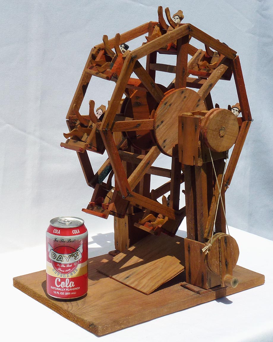 Folk art model Ferris wheel