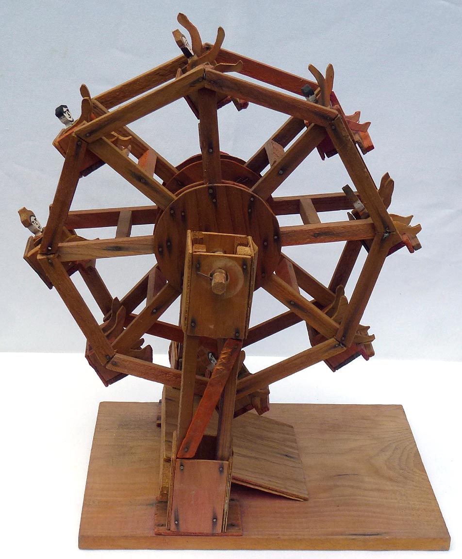 Folk art model Ferris wheel