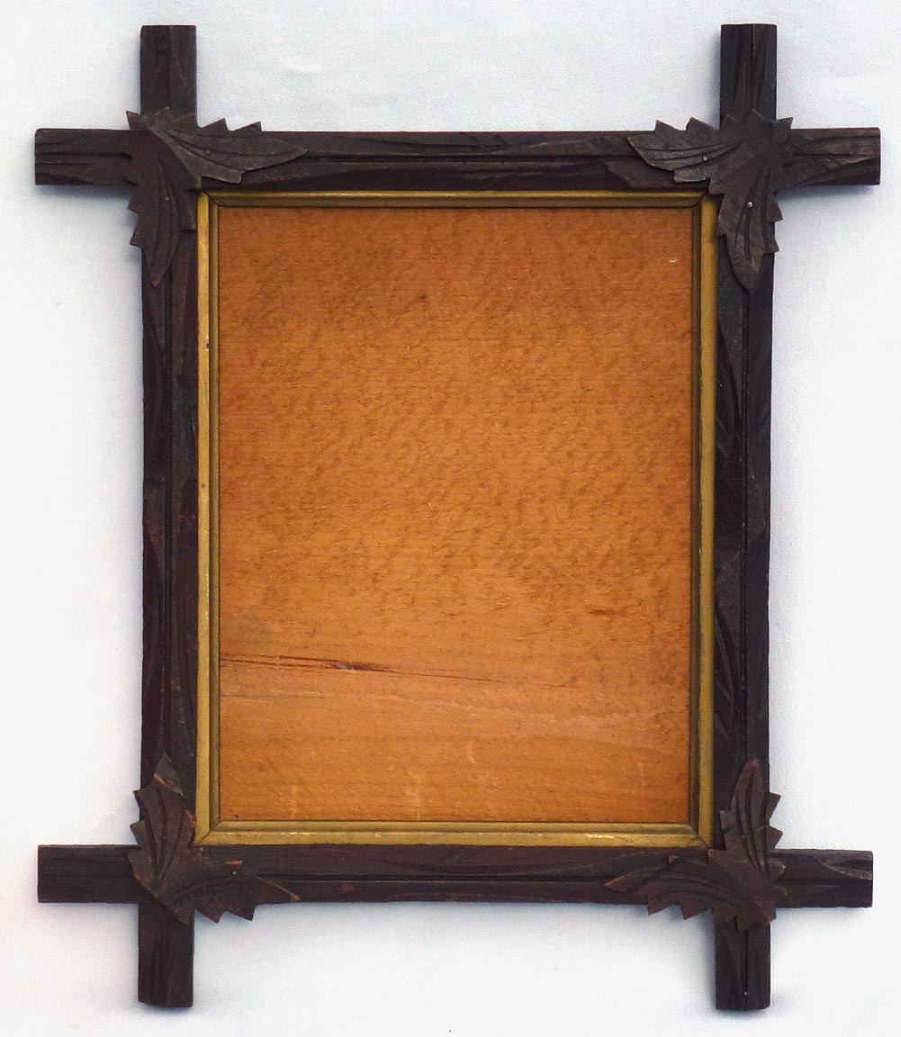Frame with carved butterflies