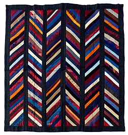 Silk chevron quilt