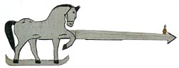 Horse weathervane