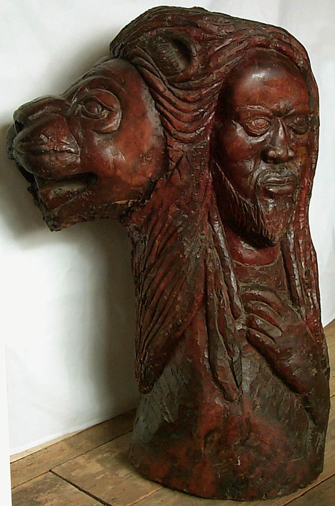 Large African-American carving